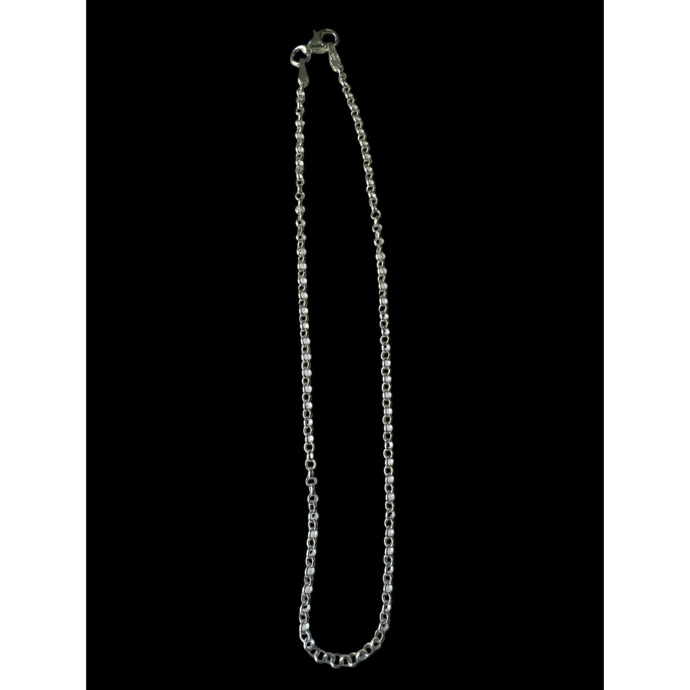 925 Sterling Silver Rolo Ball Bead‎ Chain Bracelet 9.5" Italy NWOT